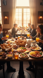Brunch mit O-Saft &amp; Kaffee Flat für 2 Personen