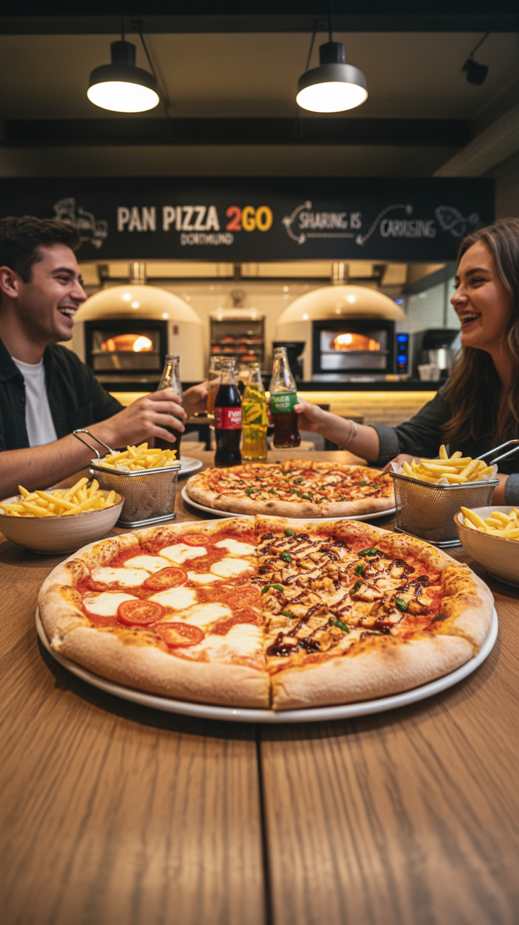 Pan Pizza Menüs für 2 Personen