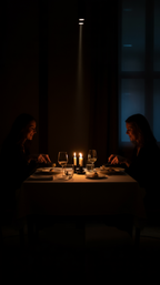 „Dinner in the Dark“ 3‑Gänge‑Überraschungsmenü für 2 Personen