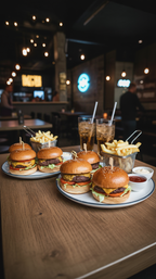 Mini‑Burger‑Menüs für 2 Personen