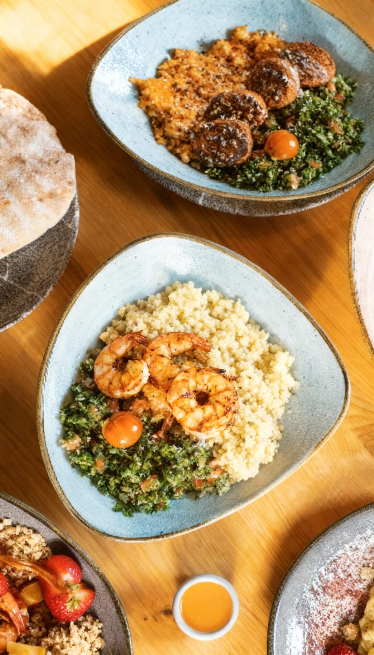 Arabische Bowls mit Limonade nach Wahl für 2 Personen