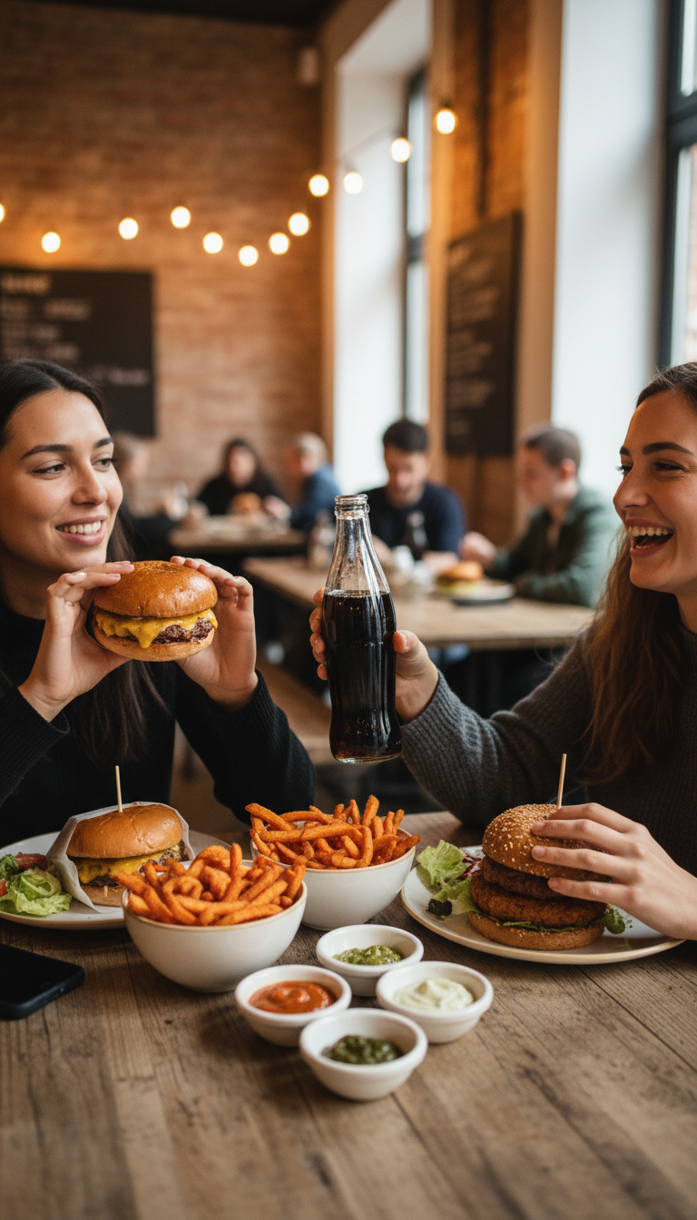 Burger oder Vegan Burger Menü nach Wahl