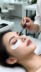 Augenbrauen- und Wimpernfärbung