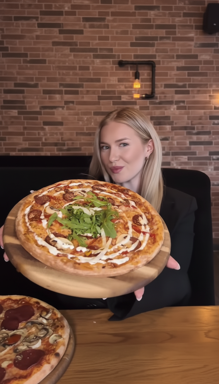 Pizza mit Softdrink nach Wahl