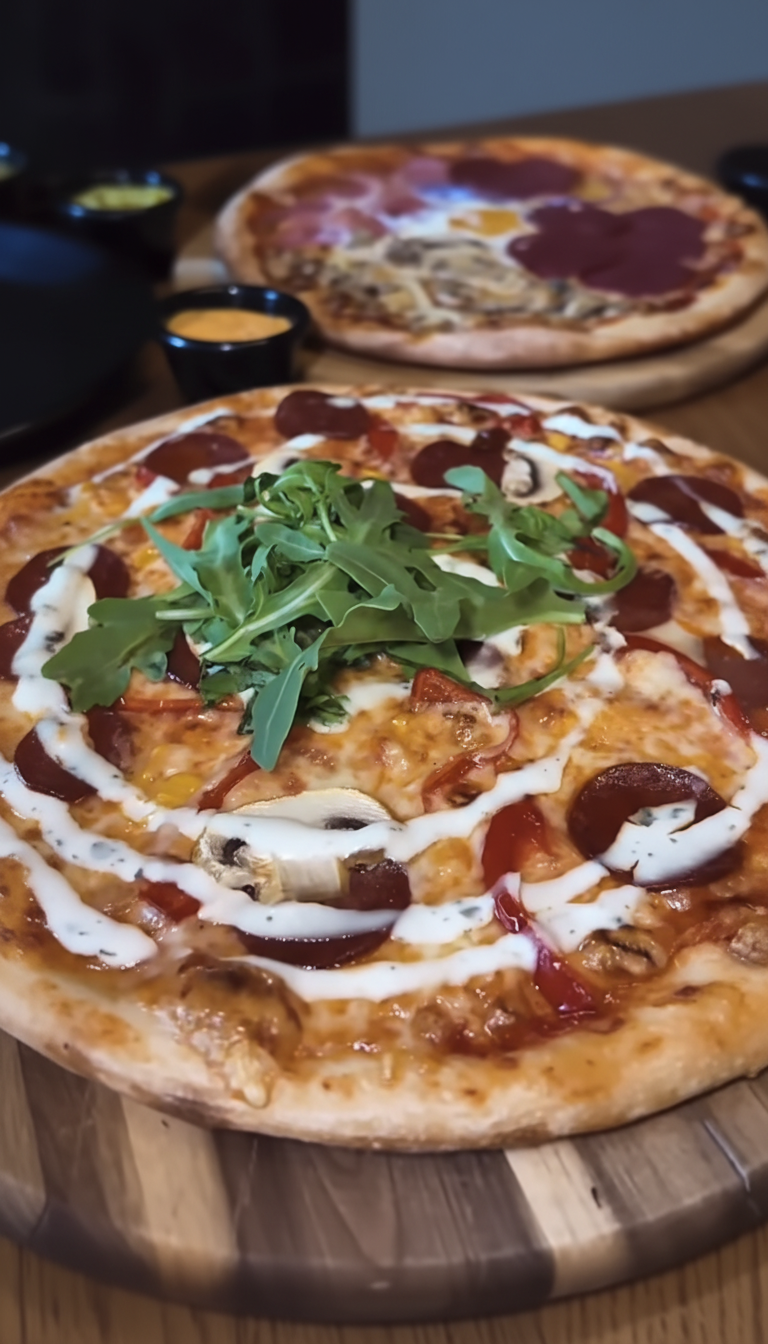 Pizza mit Softdrink nach Wahl
