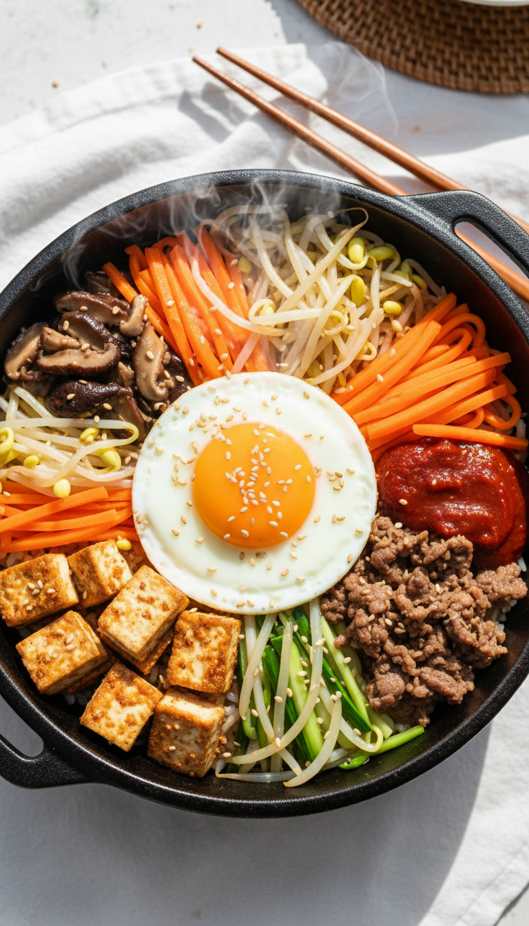 Bibimbap &amp; Cocktails für 2 Personen