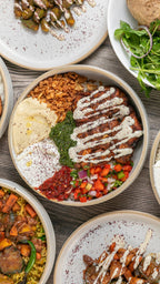 Moderne Mid-East Fusion 2-Gänge Sharing Plate für 2 Personen