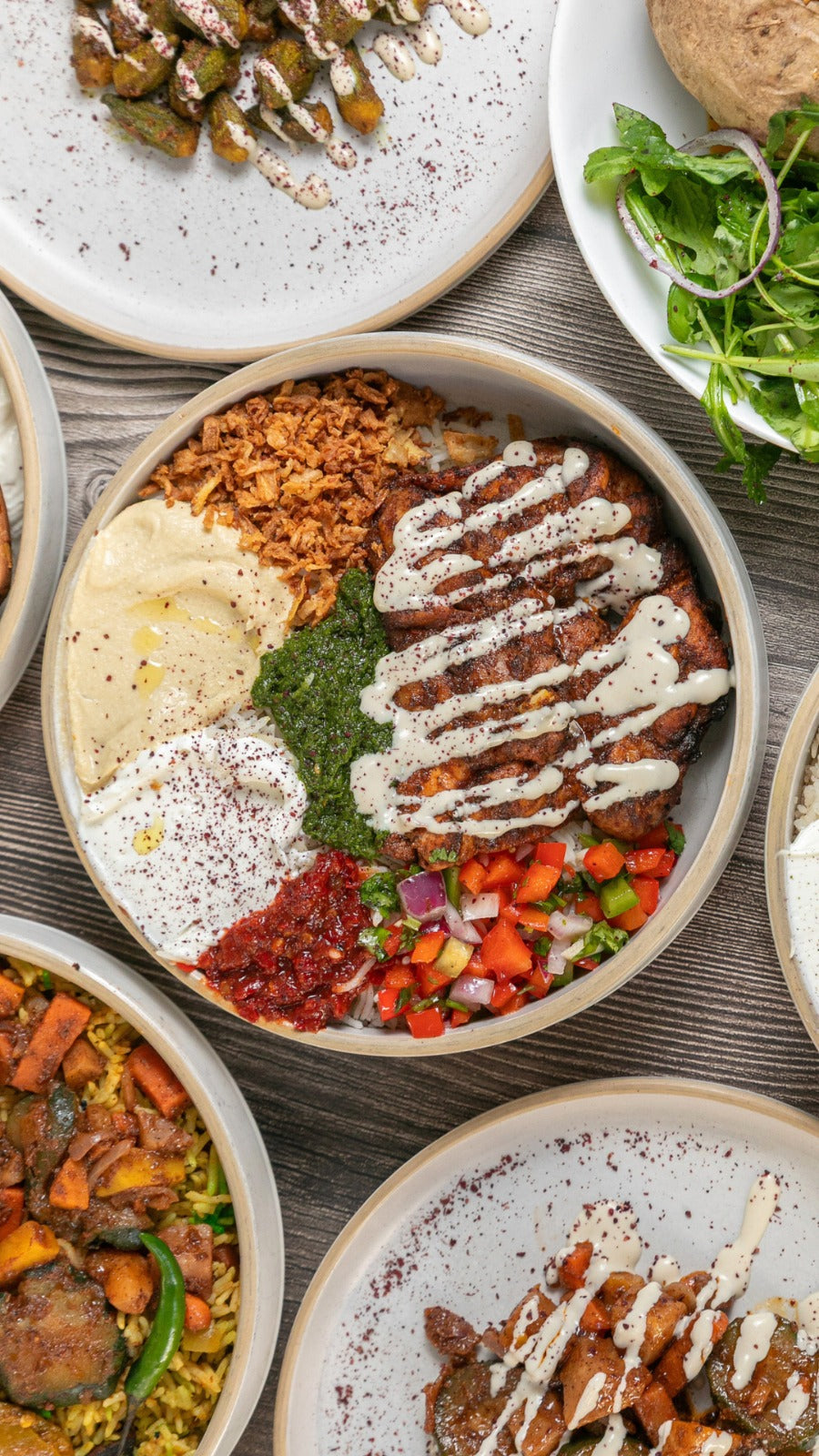 Moderne Mid-East Fusion 2-Gänge Sharing Plate für 2 Personen