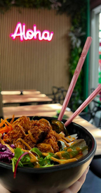 Poke Bowl mit Beilage &amp; Dessert