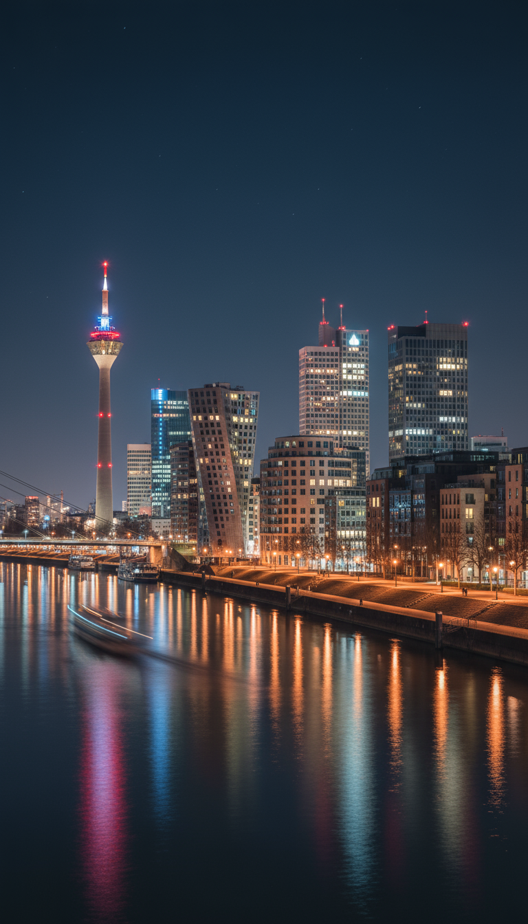 Handy-Fotowalk - Düsseldorf bei Nacht