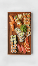 Sushi Platte &amp; hausgemachte Drinks für 2 Personen